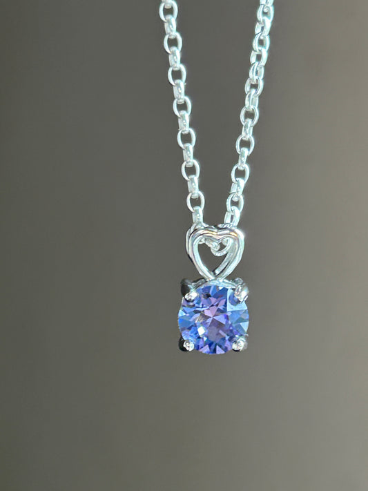 Silver Tanzanite Necklace