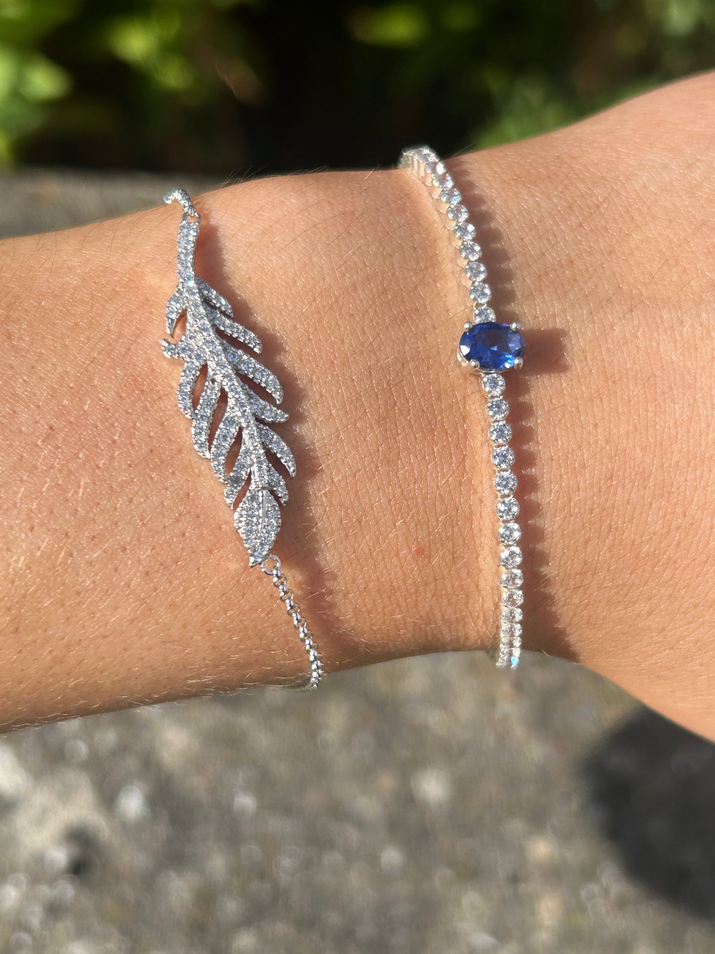 Silver Feather Bracelet