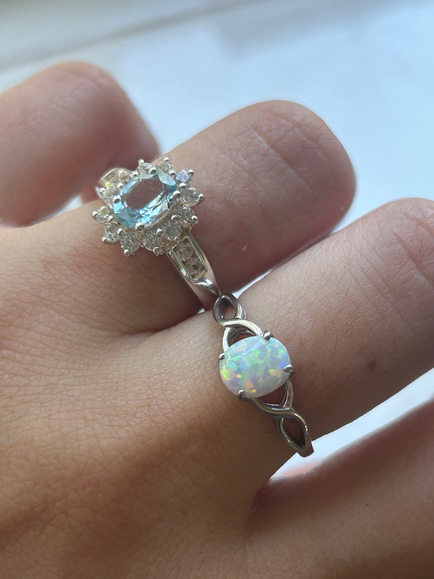 Silver Opal Ring