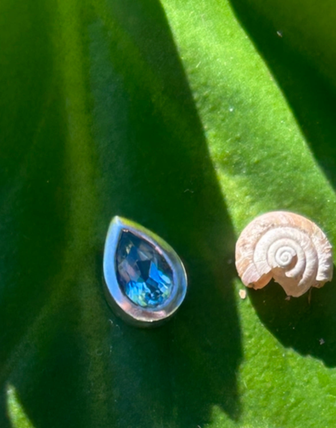 Silver Blue Topaz Pendant