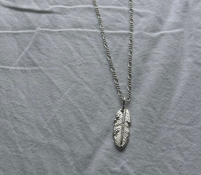 Silver Feather Necklace