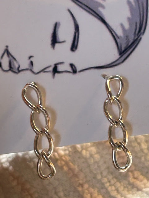 Silver Chain Earrings