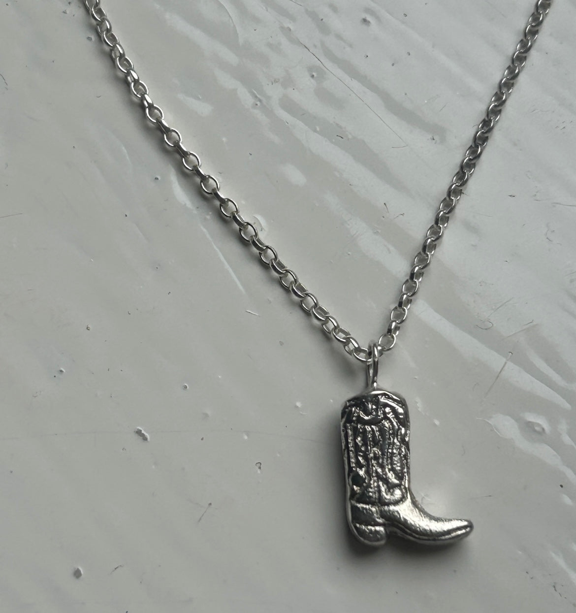 Cowboy Boot Necklace